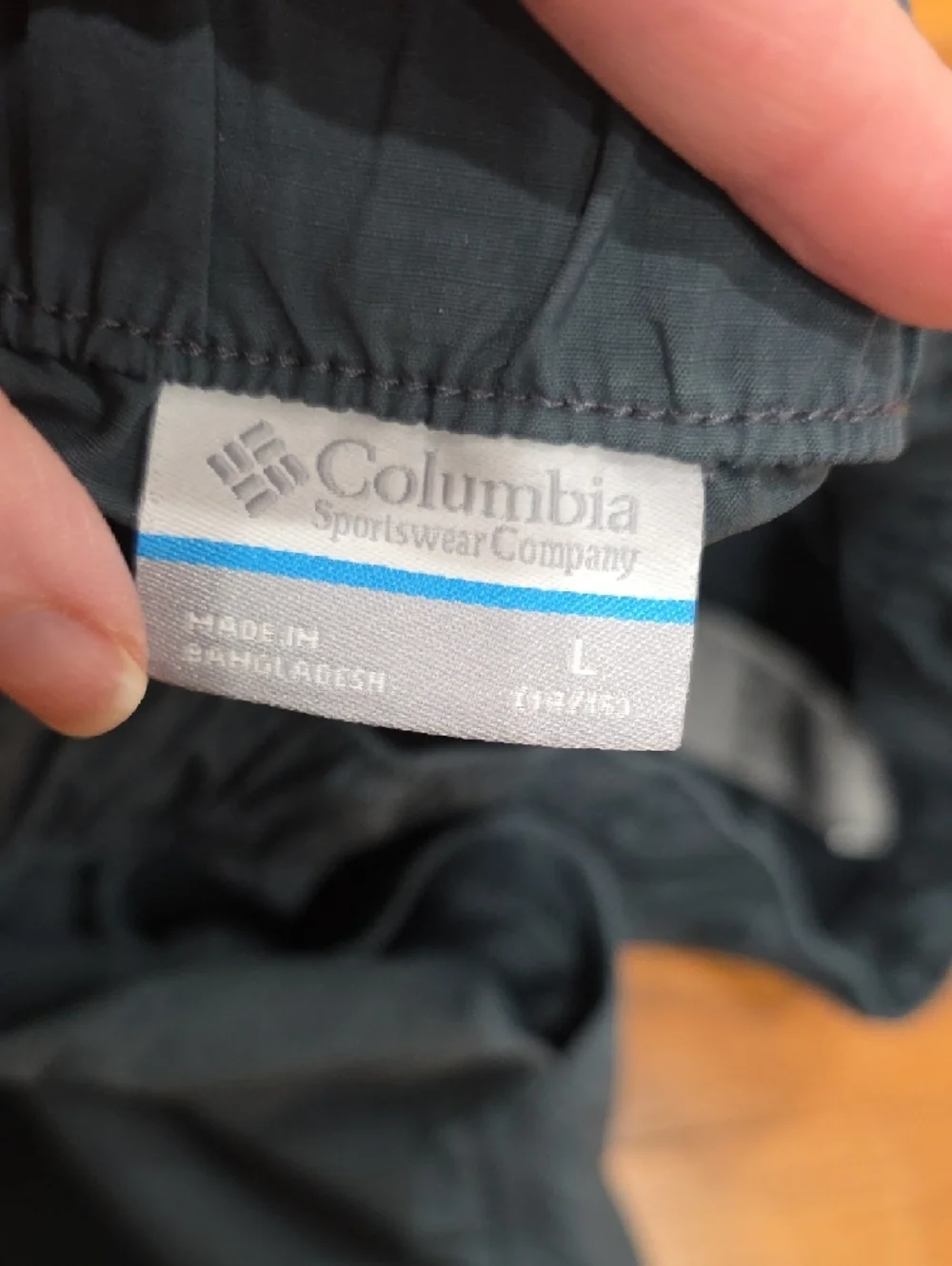 Youth Eleastic Waist Columbia Shorts in Charcoal Gray‎